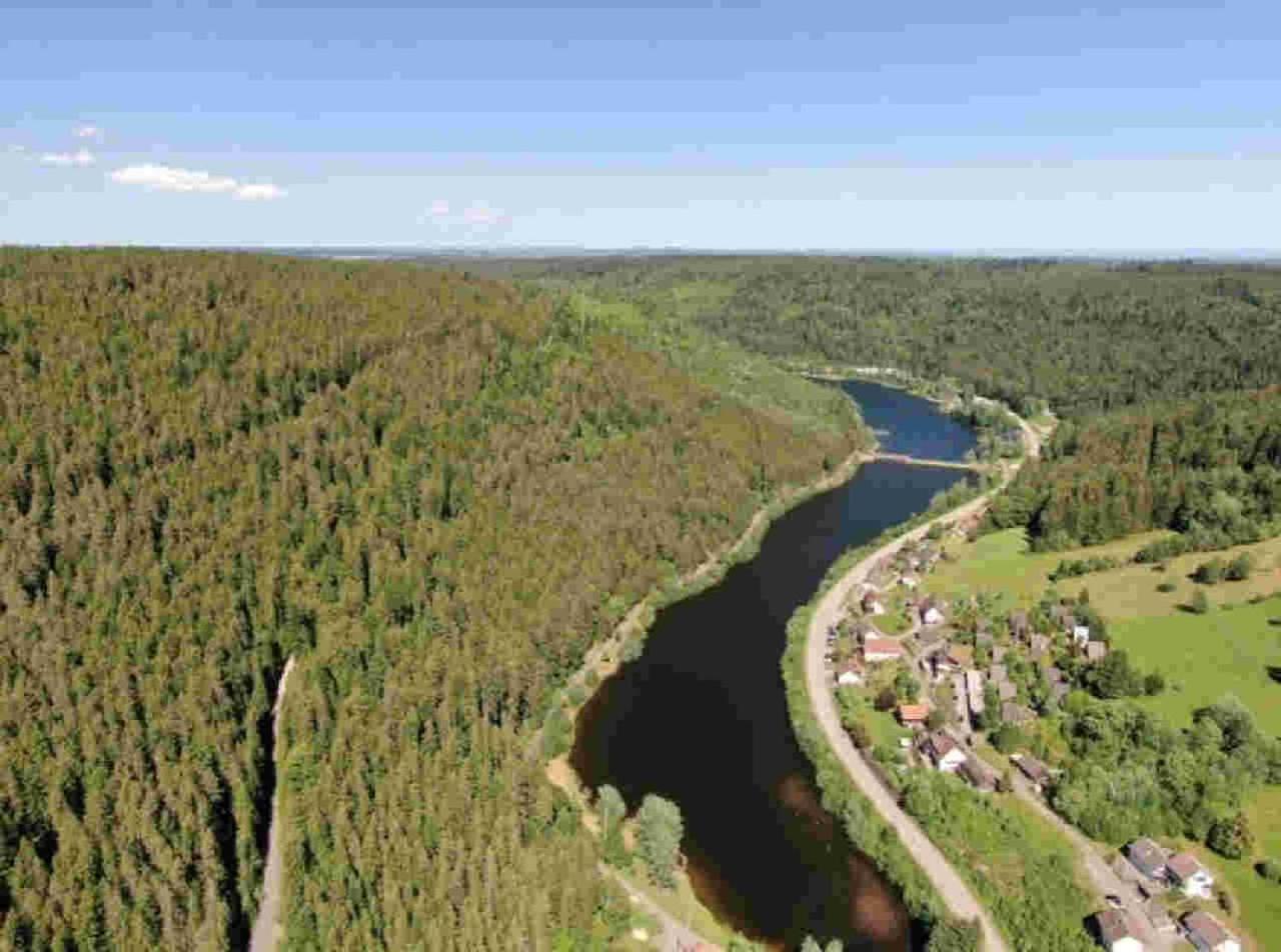 Ferienhaus Schwarzwald Seewald Erzgrube Badesee 100% Natur 外观 照片